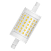LED Line 78 100 300° V 11.5W 827 Clear R7s white, diagonal (thumbnail)
