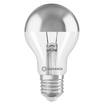 LED CLASSIC A 54 DIM COB P 7W 827 Mirror Silver E27 white, upright, LEDVANCE logo (thumbnail)