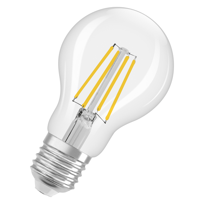 LED Classic A 40 Filament DIM P 3.4W 840 Clear E27 white, diagonal