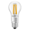 LED Star Classic A 60 Filament Motion & Daylight sensor 7.3W 827 Clear E27 white, upright, OSRAM logo (thumbnail)