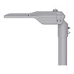STREETLIGHT COMPACT LARGE 155W 740 RU25ST ZHAGA TOP CLASS 2 WHITE ALU white, profile (thumbnail)