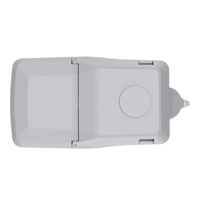 STREETLIGHT COMPACT SMALL 010W 730 RV40ST ON-OFF CLASS 2 WHITE ALU white, top view