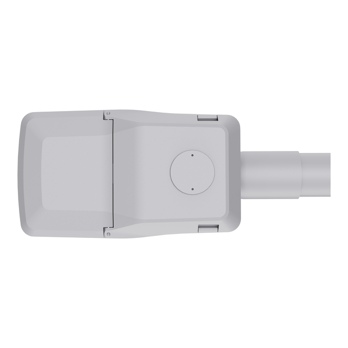 STREETLIGHT COMPACT SMALL 010W 730 RV40ST ON-OFF CLASS 2 WHITE ALU white, top view