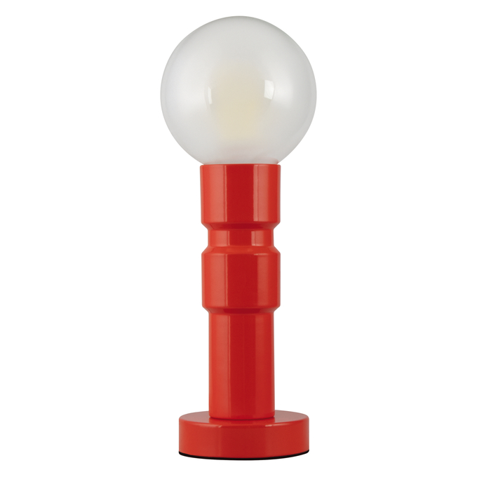 Decor Bolty Table E27 Red white, horizontal