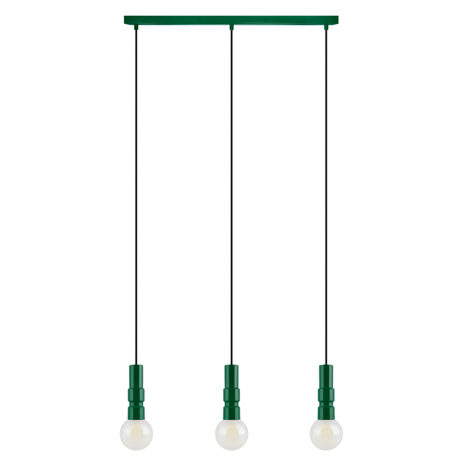 Decor Bolty Pendant 3xE27 Green white, upright, alternat