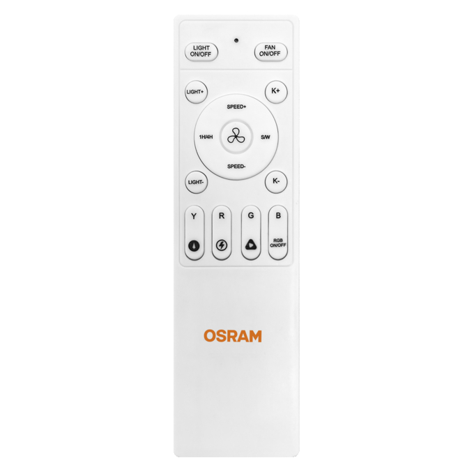 Ceiling Fan Cierzo 1220mm 60W CCT RGB white, incl. accessory
