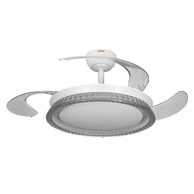 Ceiling Fan Cierzo 1220mm 60W CCT RGB white, upright