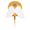 Wall Butterfly E27 Yellow EU Plug white, upright, alternat (thumbnail)