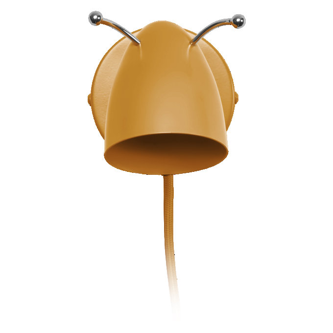 Wall Ant GU10 Yellow EU Plug white, upright, alternat
