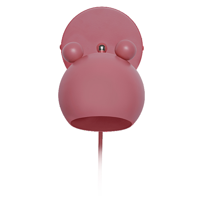 Wall Mouse E14 Pink EU Plug white, upright, alternat