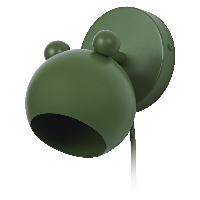 Wall Mouse E14 Green EU Plug