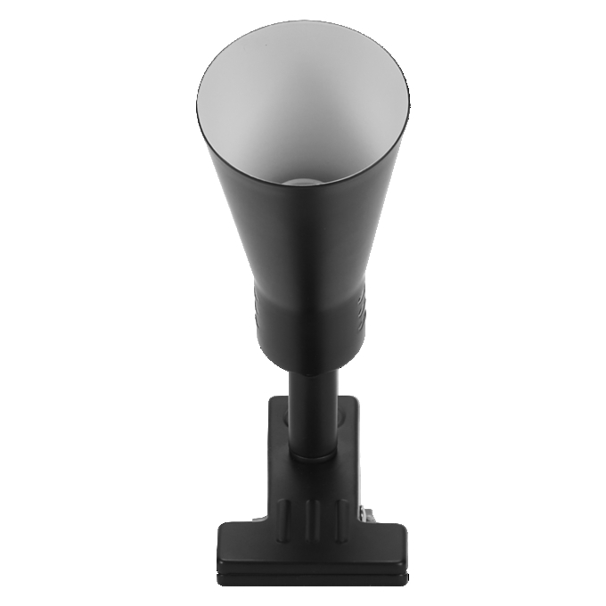 Clip Cone E14 Black EU Plug white, upright, alternat