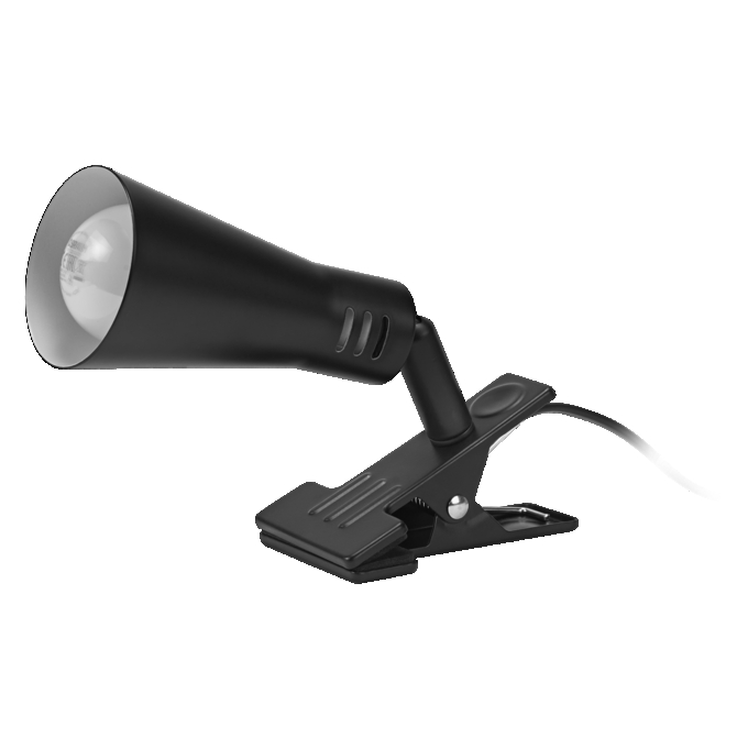 Clip Cone E14 Black EU Plug white, upright, alternat