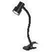 Clip Step Flex GU10 Black EU Plug white, upright, sw. on (thumbnail)