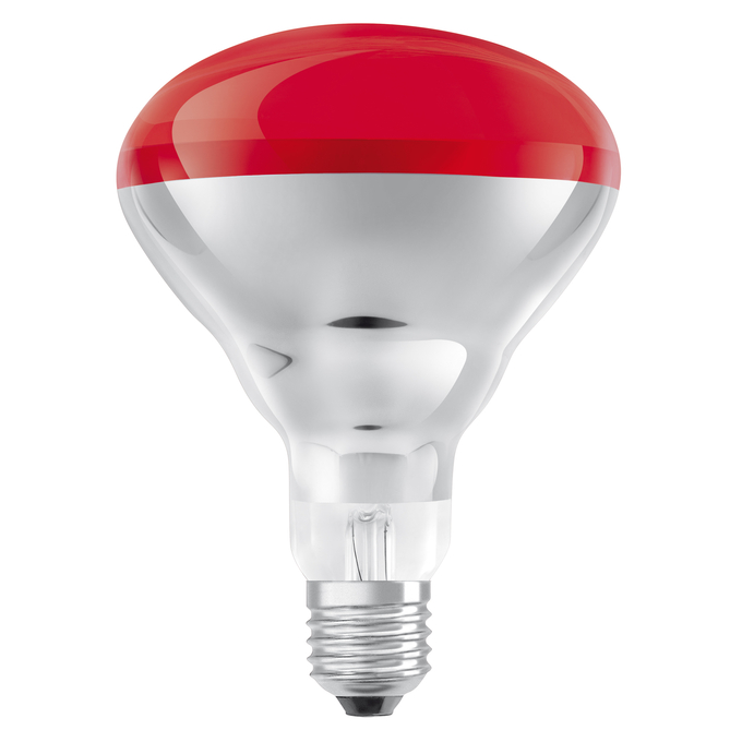 Infrared BR40 250W 240V E27 RED white, upright