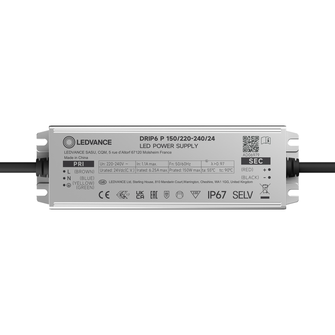 DRIP6 P 150/220-240/24 white, upright