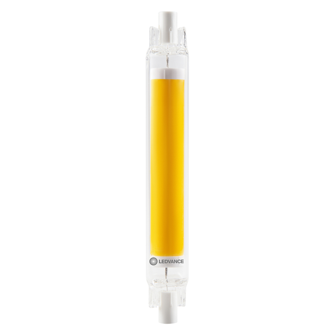 LED Slim Line 118 60 300° P 8W 840 Glas R7s white, upright, LEDVANCE logo