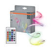 Flex Strip COB 5m RGB Remote Control Fotografie combinată = Fotografiede prezentare + Imagine cu ambalaj (thumbnail)