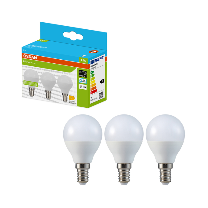 LED Recycled Plastic Classic P 60 6.5W/6500K E14 Kombinirani snimak = Slika proizvoda + slika pakiranja