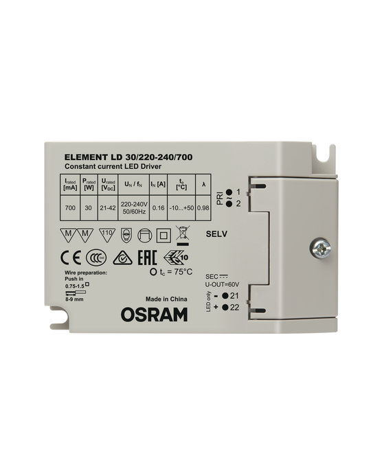 Element LD 30/220…240/700 white, horizontal