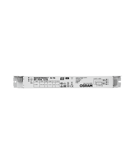 QT-FIT8 1X18 white, horizontal