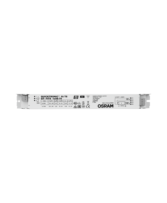 QT-FIT8 1X58…70 white, horizontal