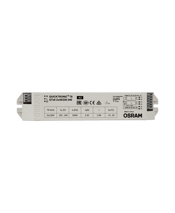 QTz8 2X36 white, horizontal