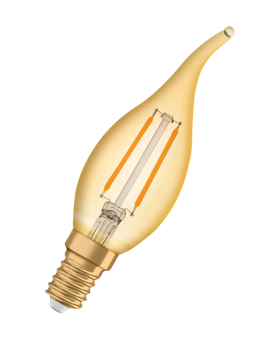 Vintage 1906 Classic BA 12 Filament 1.5W 824 Gold E14