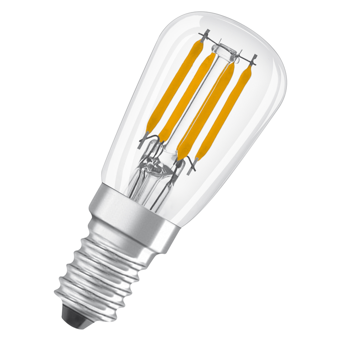 LED Special T26 25 300° Filament DIM 2.8W 827 Clear E14 white, diagonal