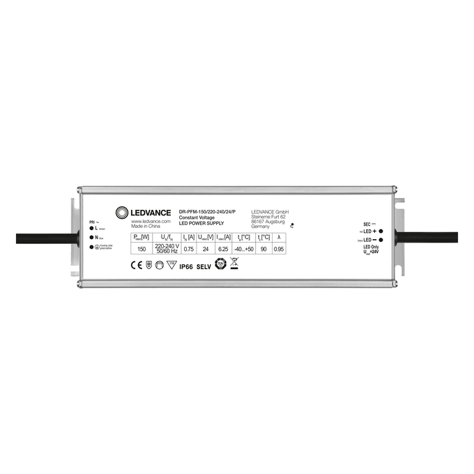 DR-PFM -150/220-240/24/P white, horizontal