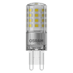 LED PIN 50 320° DIM 4.4W 827 Clear G9 white, upright, OSRAM logo (thumbnail)