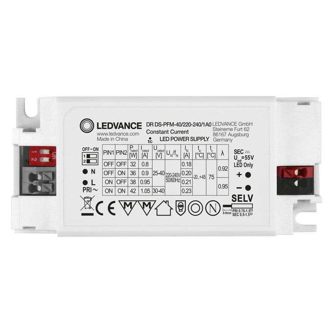 DR DS-PFM -40/220-240/1A0 white, horizontal