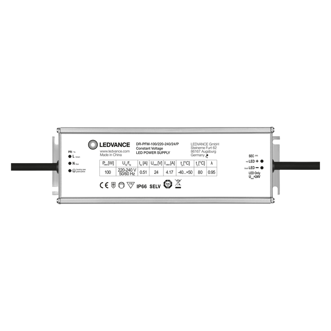 DR-PFM -100/220-240/24/P white, horizontal