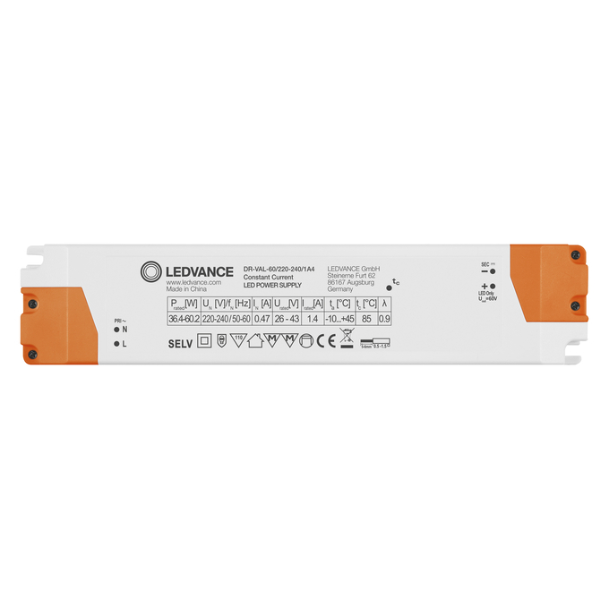 DR-VAL -60/220-240/1A4 white, horizontal