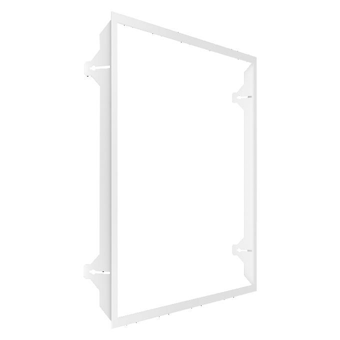 PANEL 625 RECESSED MOUNT FRAME white, diagonal