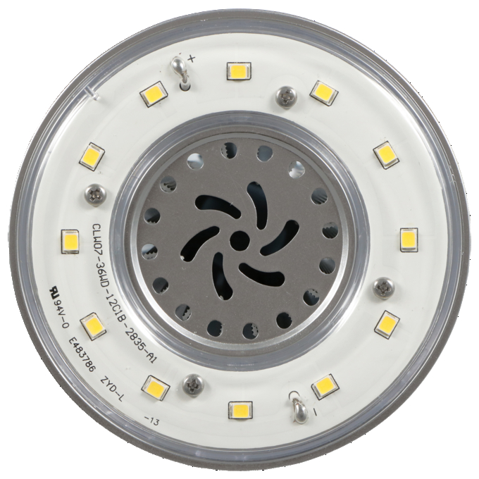 HIDr High Lumen 36W UNV 3000K MOG white, top view