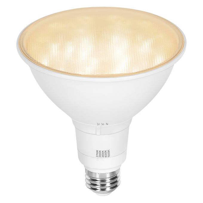 LED TruWave® 5CCT Selectable Lamps PAR38 8.5W DIM ADJ 1PK white, visualized function