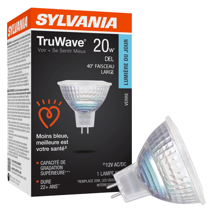 TruWave® MR16  4.5W DIM 5000K NFL 25 1PK Combo Shot = Product Beauty Shot + Packaging Image