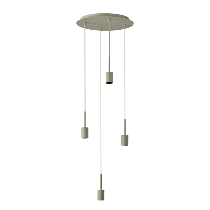 Decor Pendant Needle Plate 4xE27 Beige