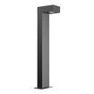 Bollard Rectangular 1.0m 12W 840 Black white, diagonal (thumbnail)