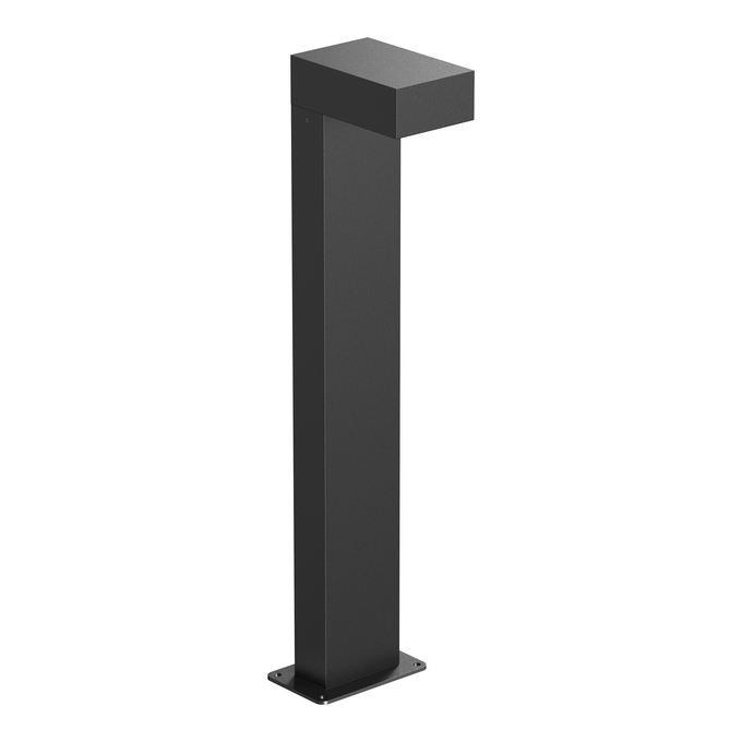 Bollard Rectangular 1.0m 12W 840 Black white, upright