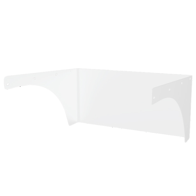 AREA LIGHT VISOR 4A LRG FRONT WH