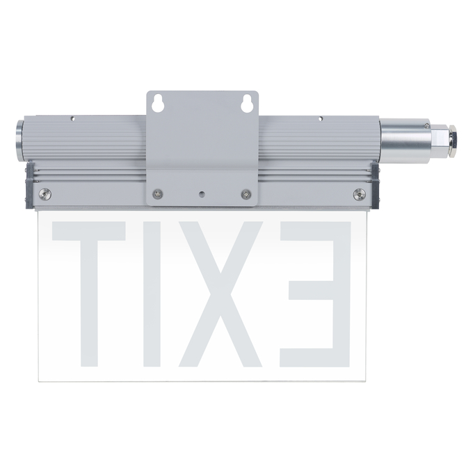 HAZ EXIT SIGN C1D2 120-277V NICKEL GR white, backside