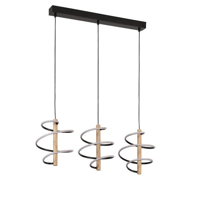 Decor Curly Triple Pendant 39W 840 DIM