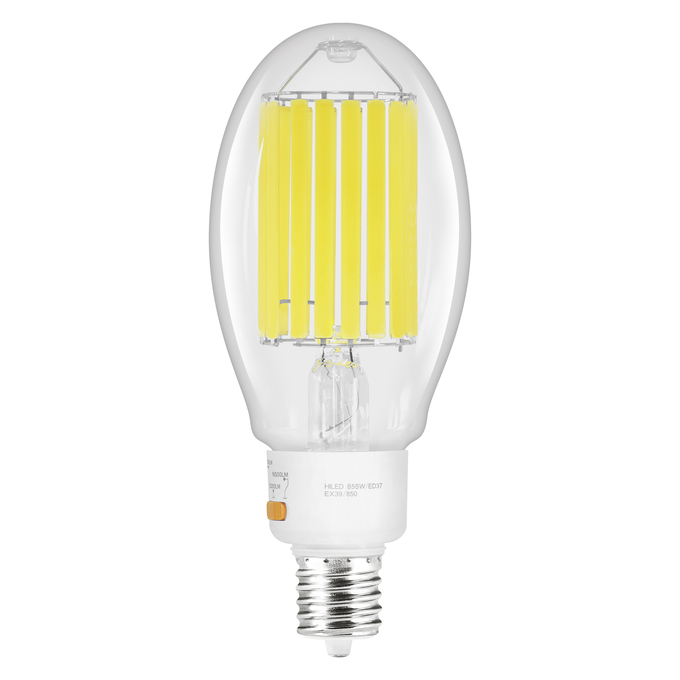 HIDR GLASS FILAMENT ED37 85W 5000K 120-277V CL MOG