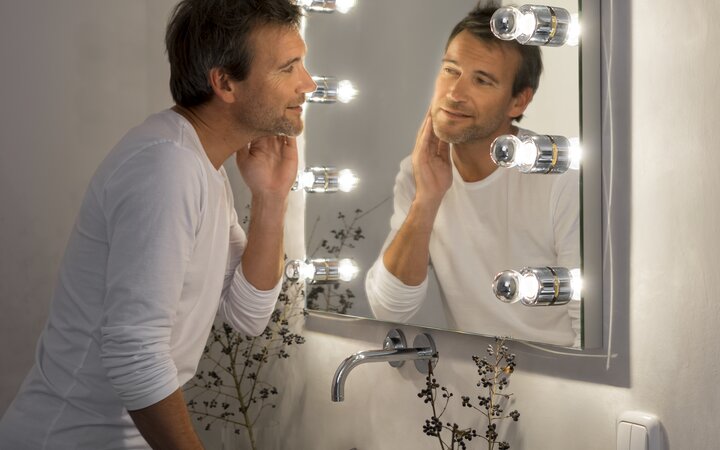 Ledvance's mirrored LED lamps are just right for the bathroom. Picture: Ledvance