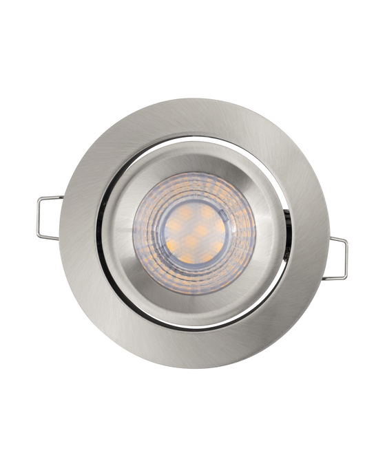 Spot Set Adj Simple Dim 3x4.9W 2700K Brushed Nickel white, horizontal