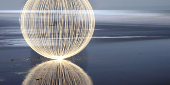 Light painting is exciting spectators with great colors and shapes.