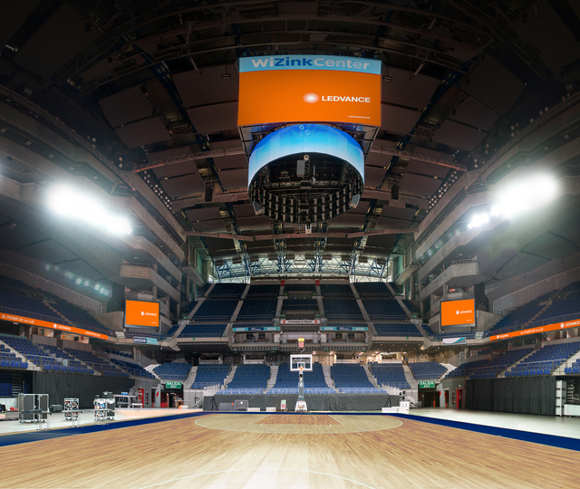 The court at WiZink Center, Madrid