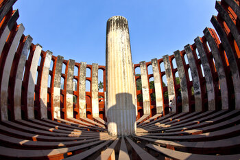 El observatorio astronómico Jantar Mantar en Delhi
